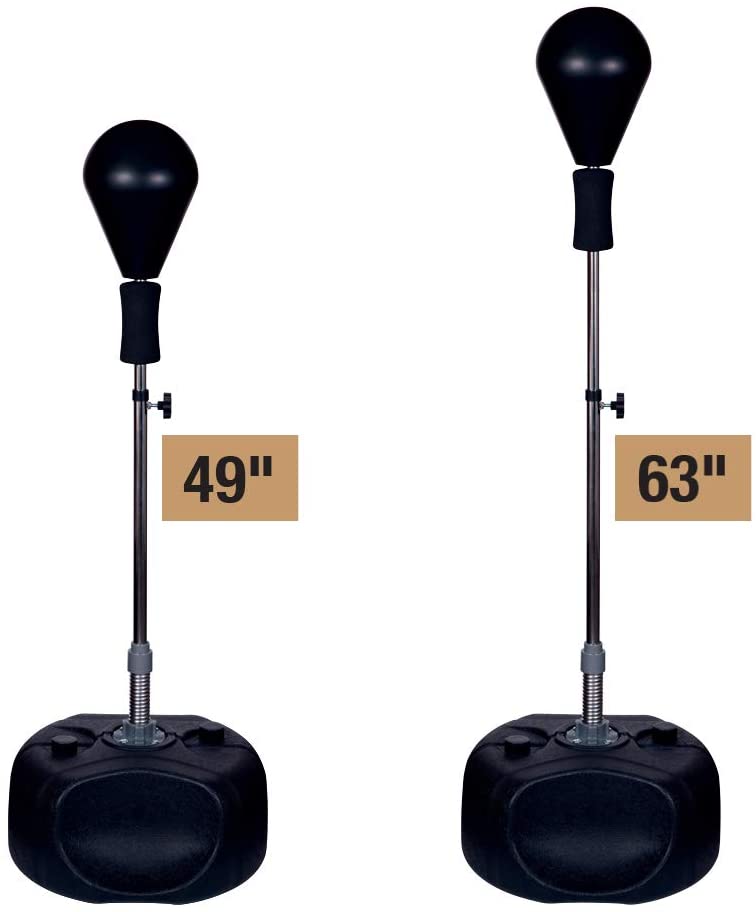 Protocol Punching Bag with Stand - for Adults & Kids - Punching Bag with Stand Plus Boxing Gloves - Adjustable Height Stand - Great for Exercise and Fitness Fun for The Entire Family , Black (6824826929335)